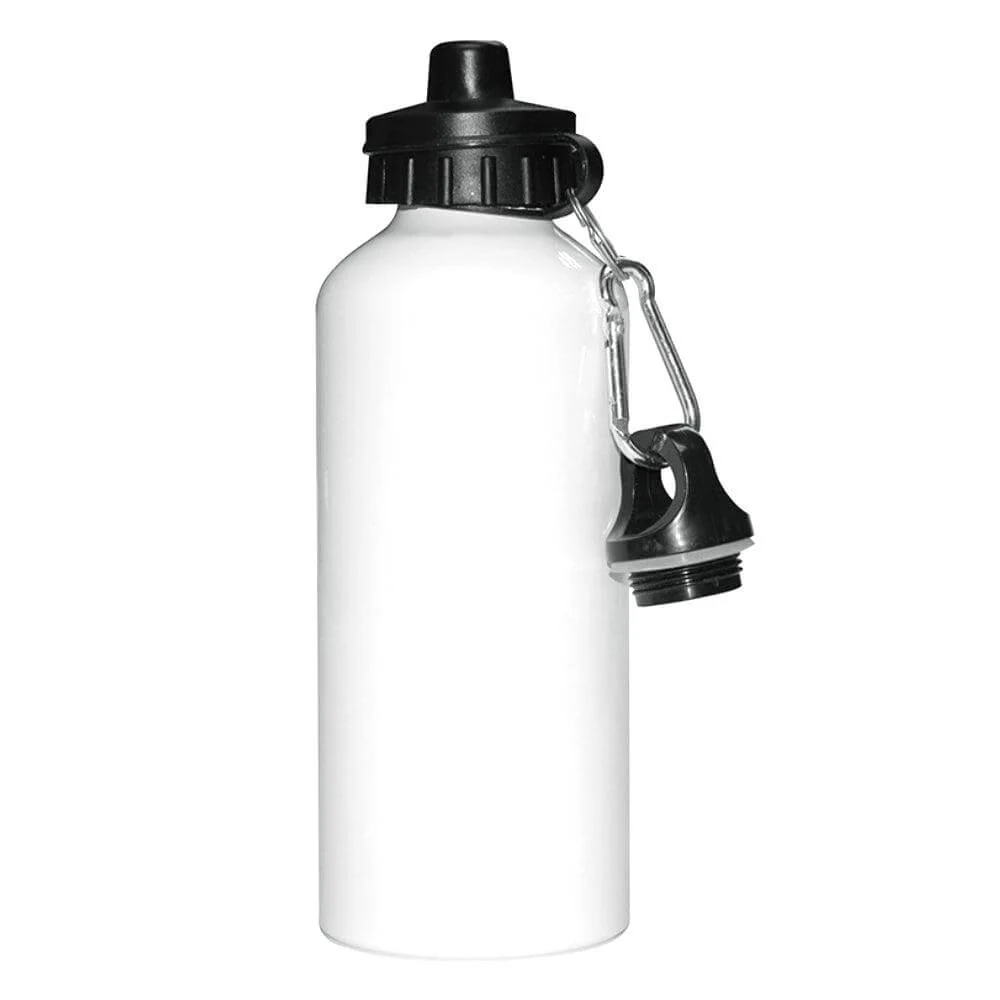 Personalised Caricature Aluminium Water Bottle | 600ml | Two Lids Included