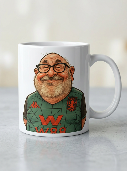 Personalised caricature mug with funny cartoon portrait — birthday gift idea UK
