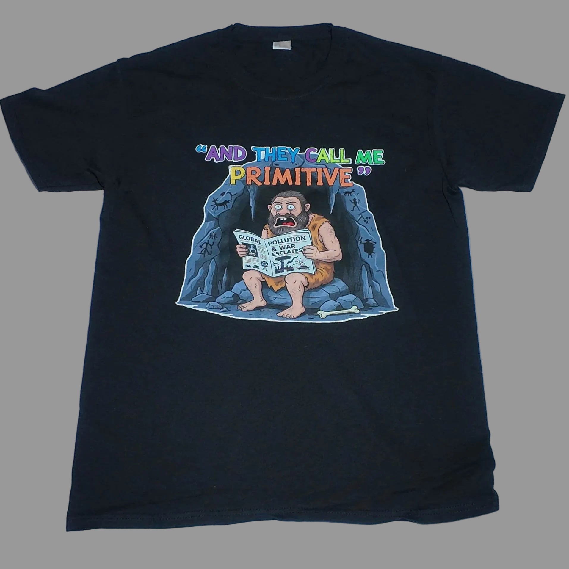 Personalised caricature t-shirt — unique custom gift handcrafted in the UK
