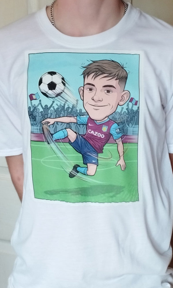Personalised Caricature T-Shirt – Sublimation Printed | All-Over Colour